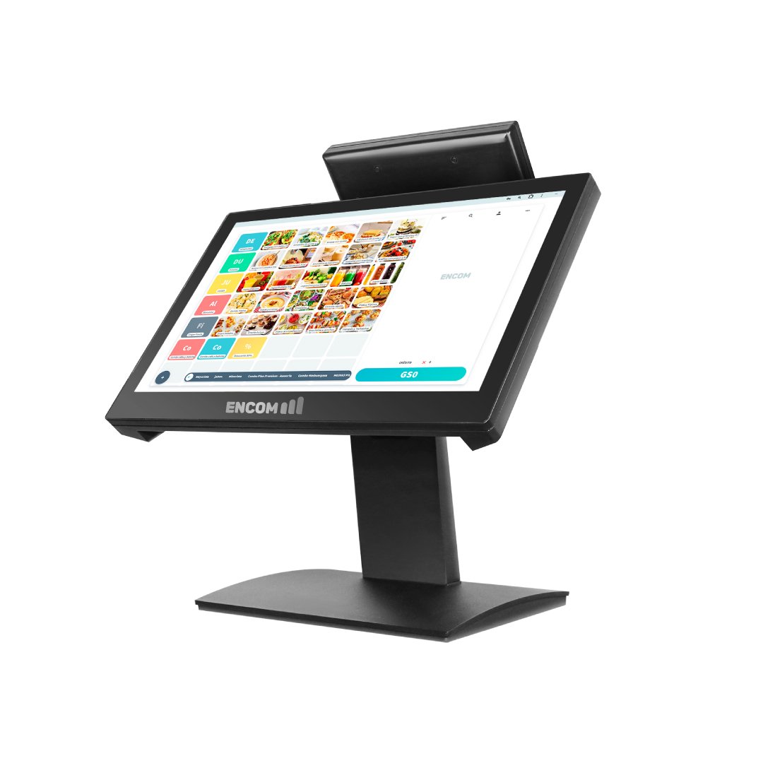 Encom A1 Pantalla principal táctil y pantalla secundaria (Sin táctil) + Sistema ERP de ventas
